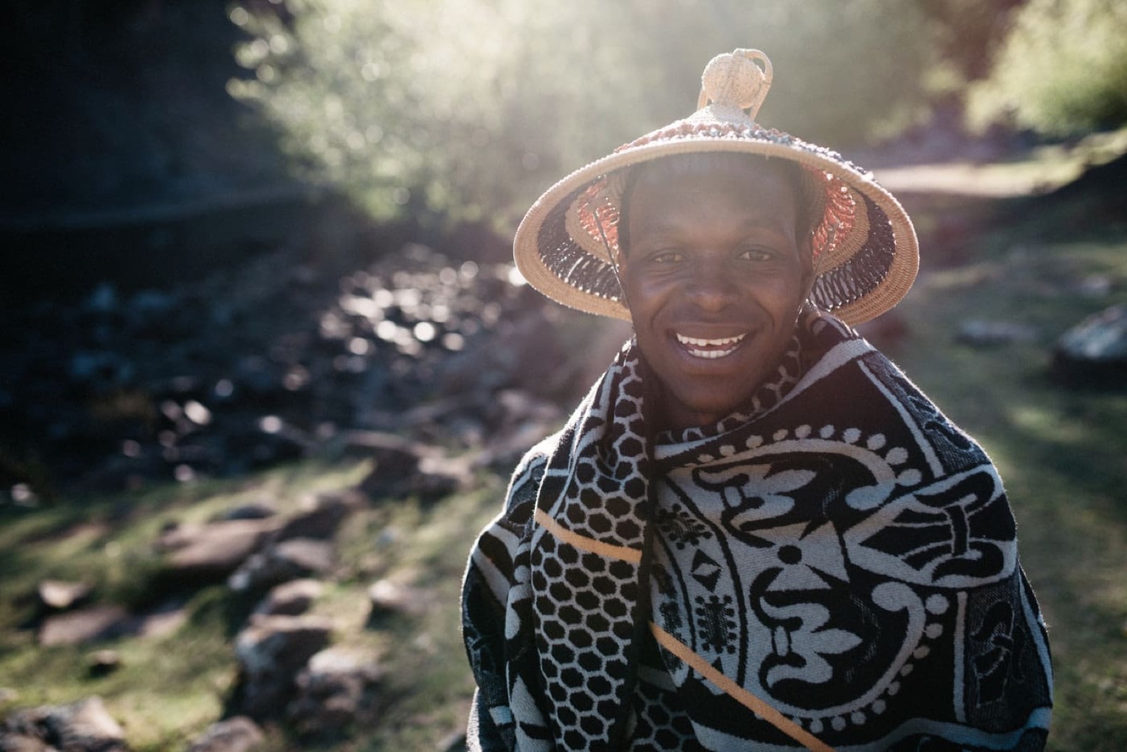 A local portrait in the highlands of Lesotho