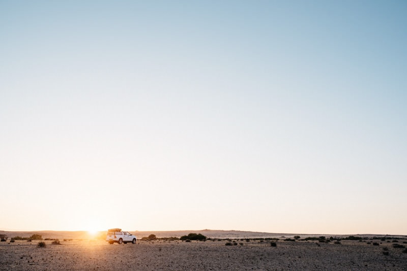 Safari Car Rental Namibia Brandberg at Sunrise