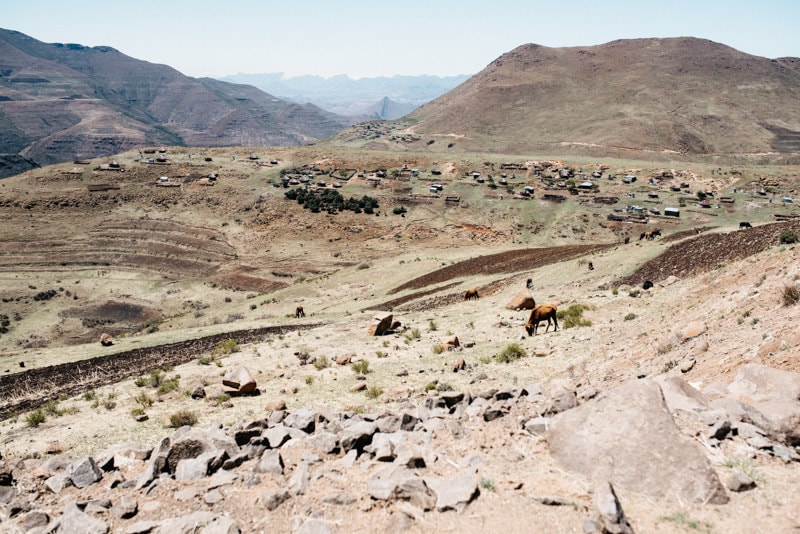 A typical Village in Lesotho