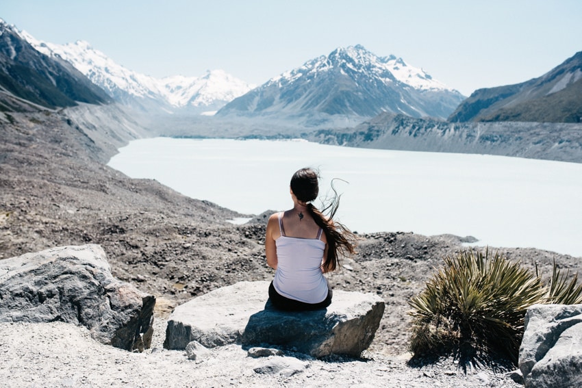 Blue Lake at Mount Cook Aoraki