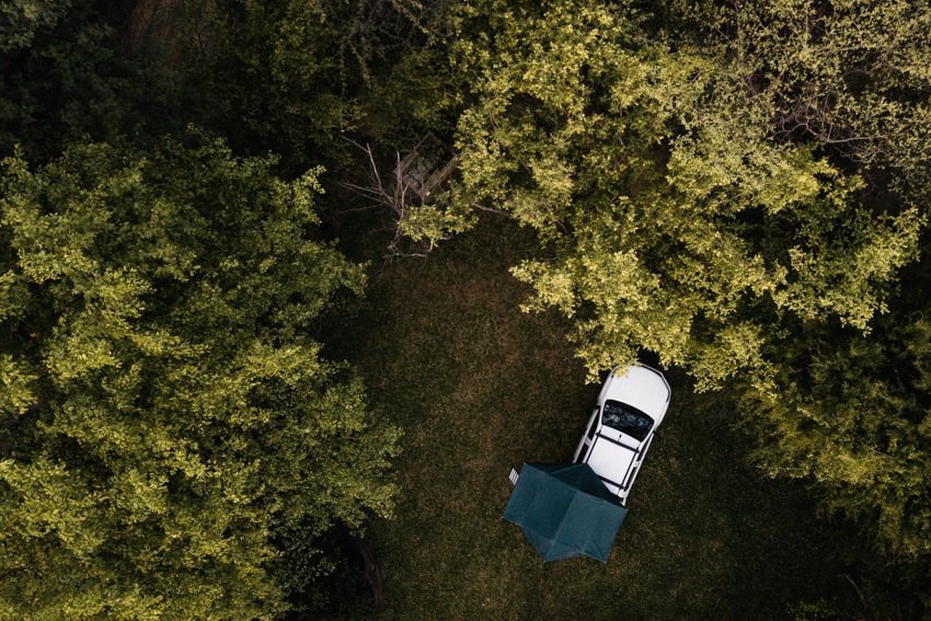 Camp Nkwazi from above Zambia