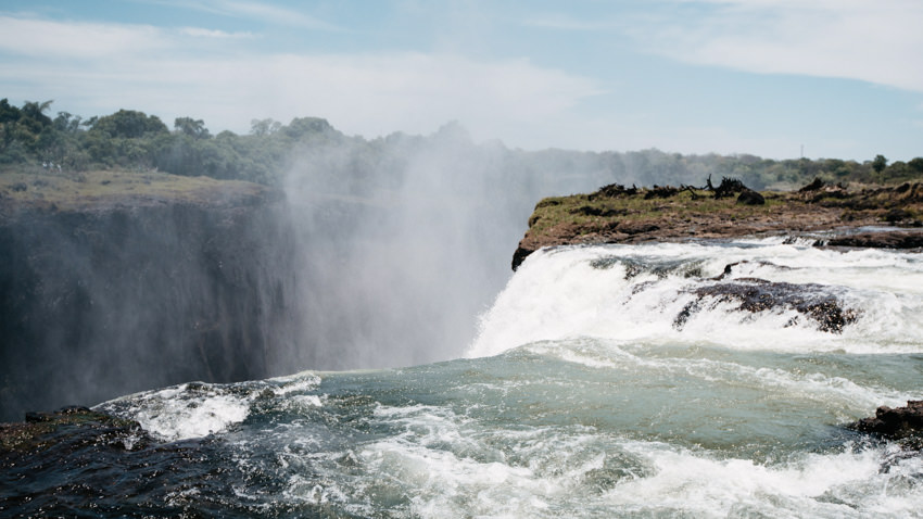 The Devil's Pool Victoria Falls in Zambia