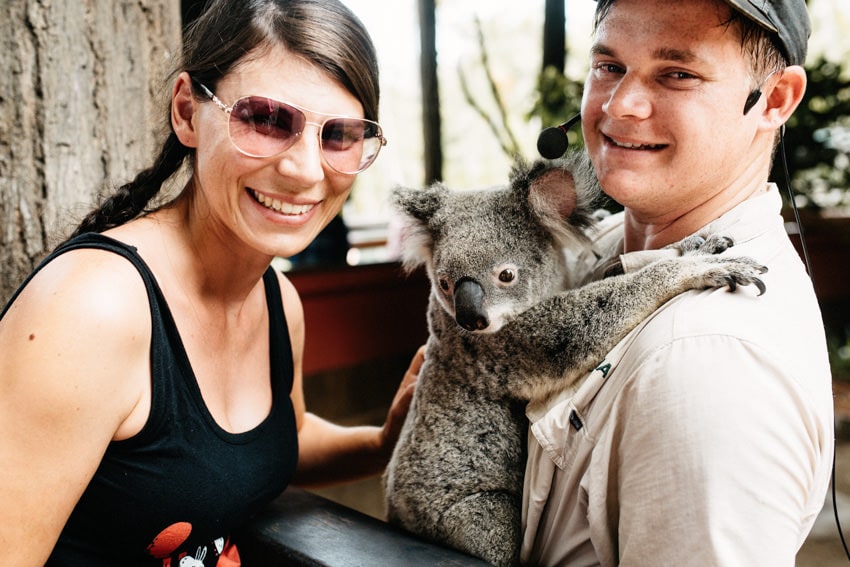 Australian Zoo Petting Koala