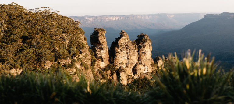 Three Sisters at Sunset