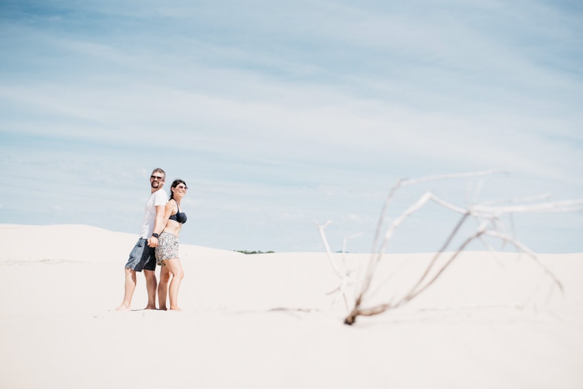 Couple Dark Point National Park Sanddunes