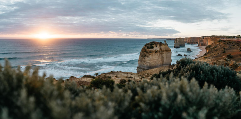 The Twelve Apostles at sunset