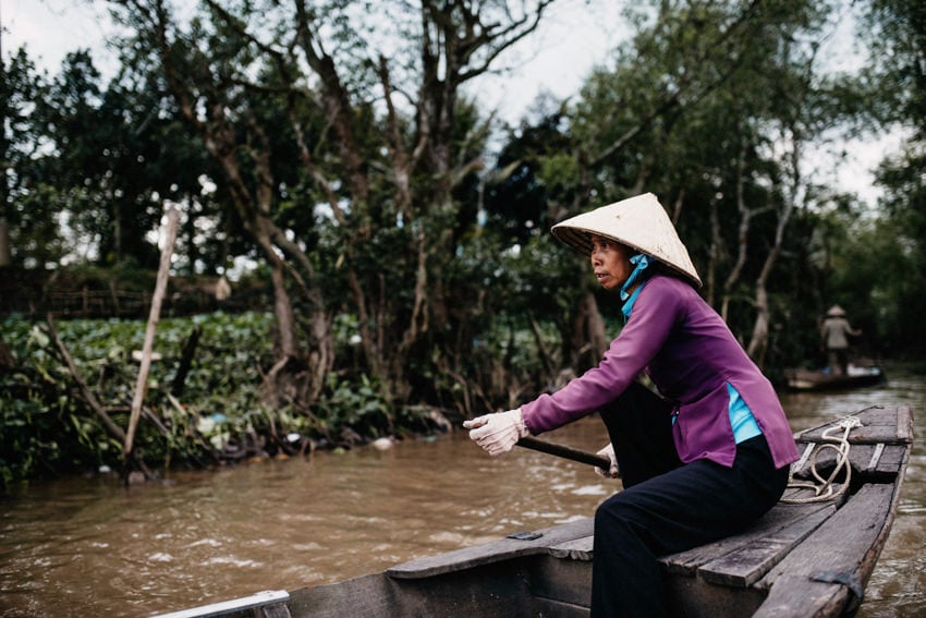 Mekong Boat Tour through small Canal