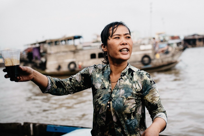 Mekong Delta Coffe Cai Rang Floating Market