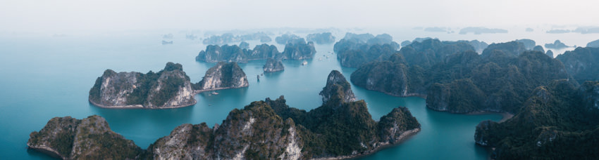 Bai Tu Long Bay Indochina Junk Panorama Air