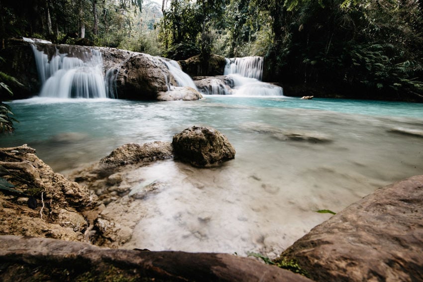 Laos Kuang Si Waterfalls 1
