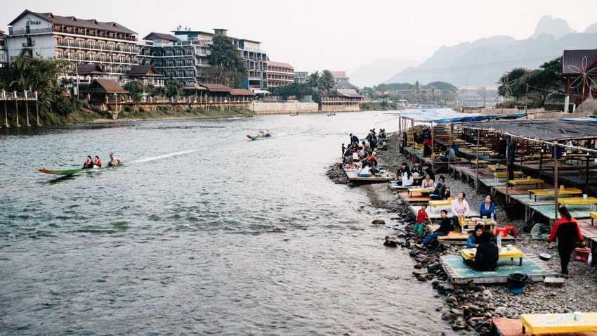 Vang Vieng Speedboats Nam Song River