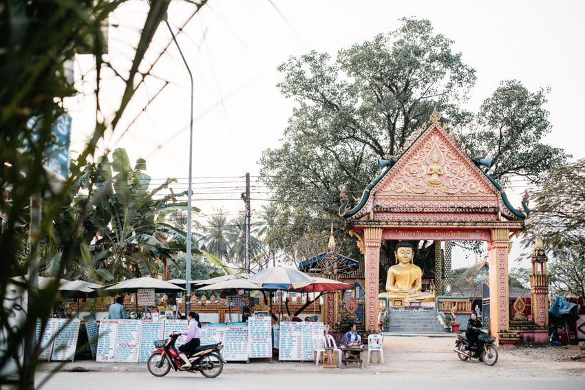 Vang Vieng Temple Food Court