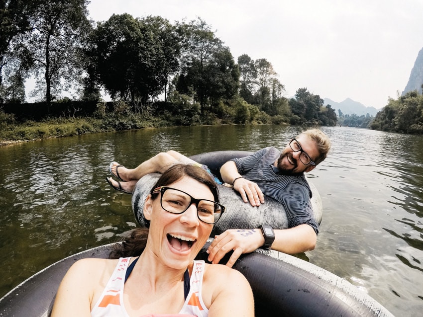 Vang Vieng Tubing Nam Song River