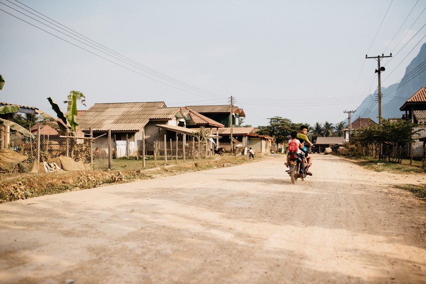 Vang Vieng Village Motorbike