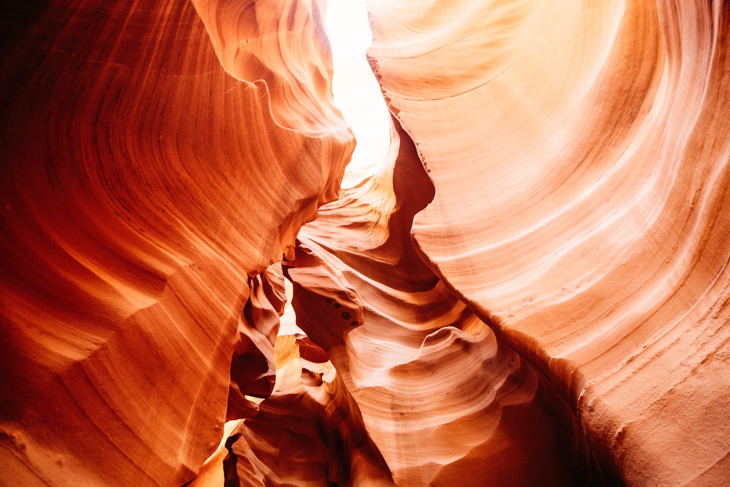 The narrow entrance into Lower Antelope Canyon