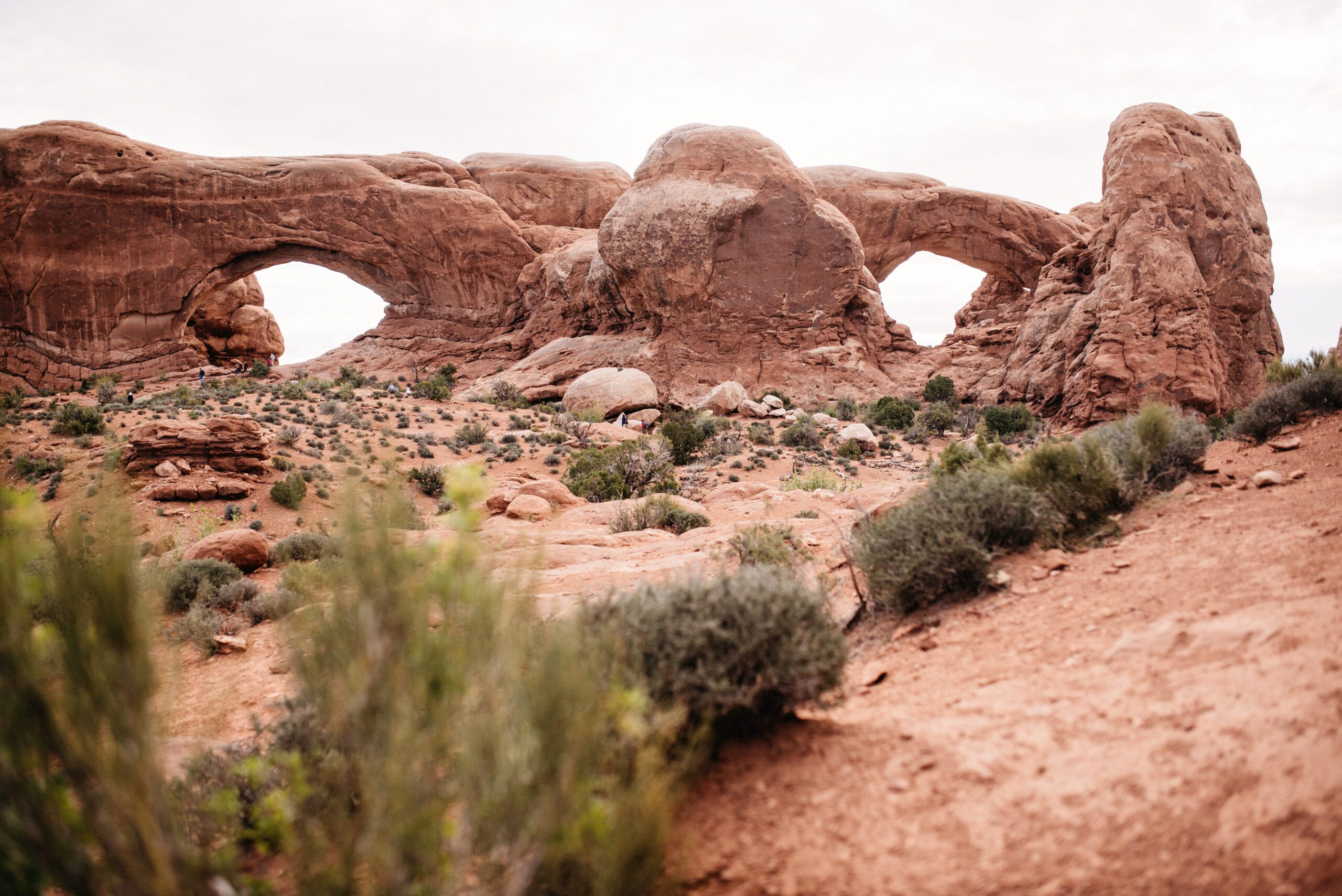 The North and South Windows in Arches National Park