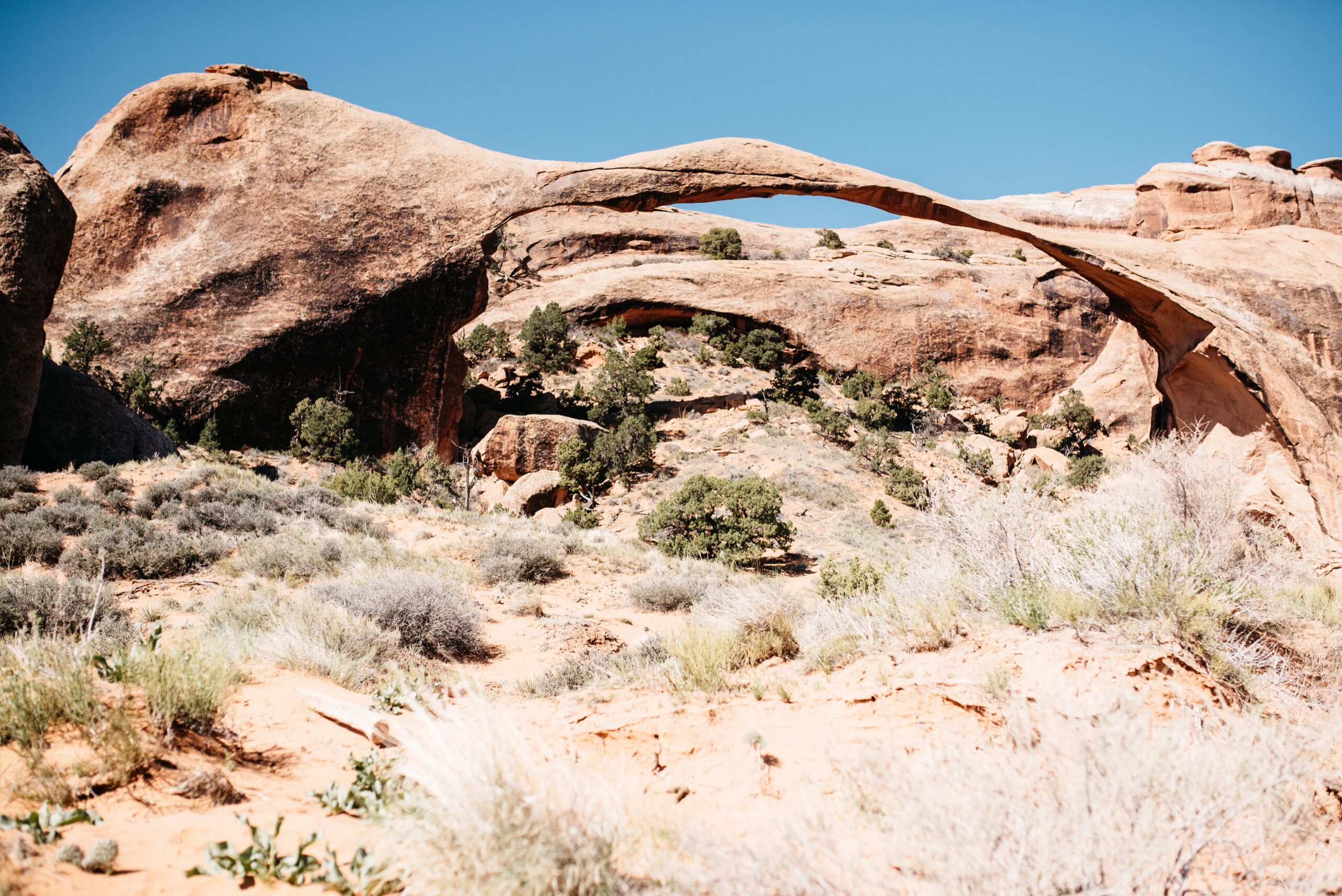 Landscape Arch stretching across Devil's Garden