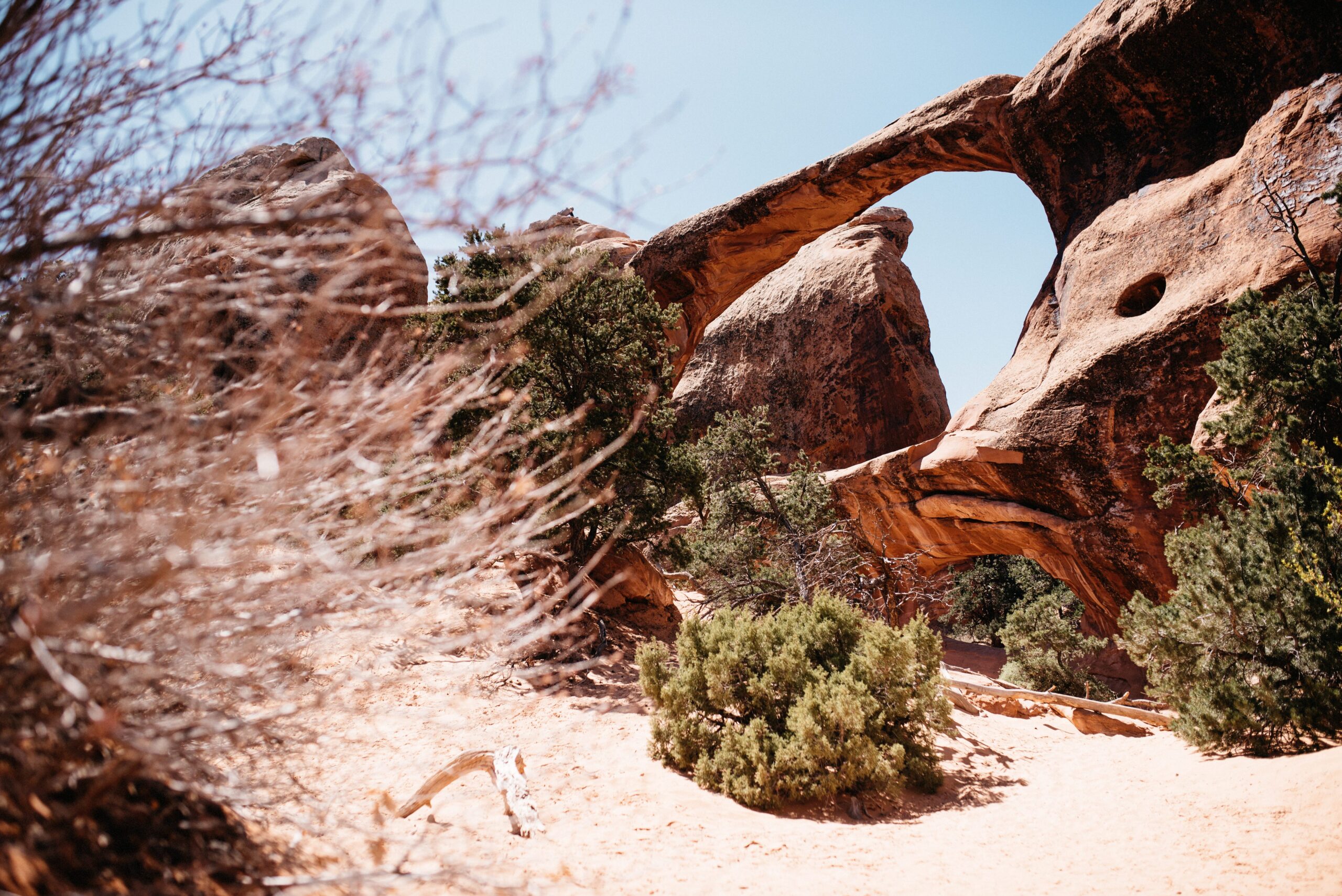 Double O Arch along the Devil's Garden trail