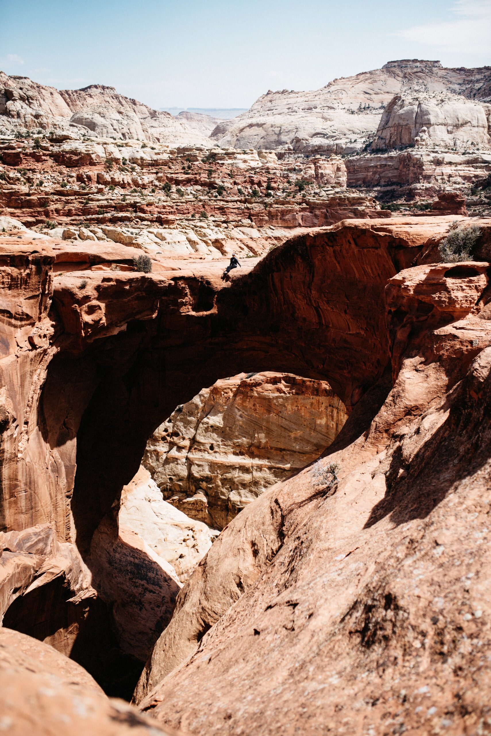 Cassidy Arch seen from the surrounding rock plateau