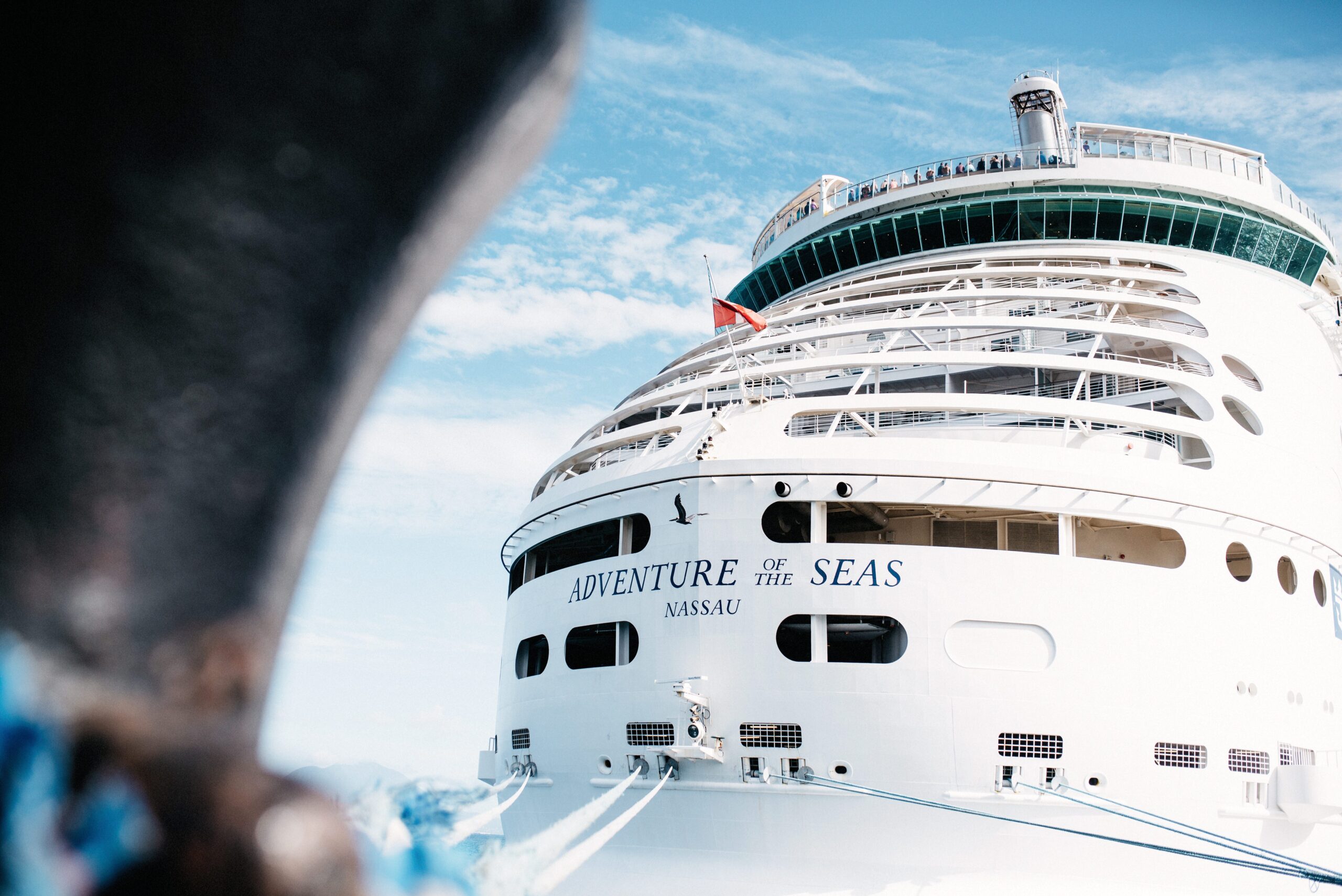 Adventure of the Seas docked during our Caribbean cruise