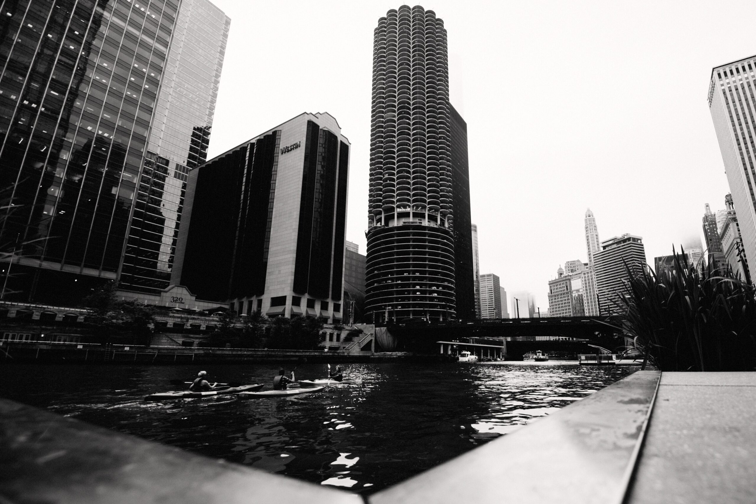 The towers along the Chicago River