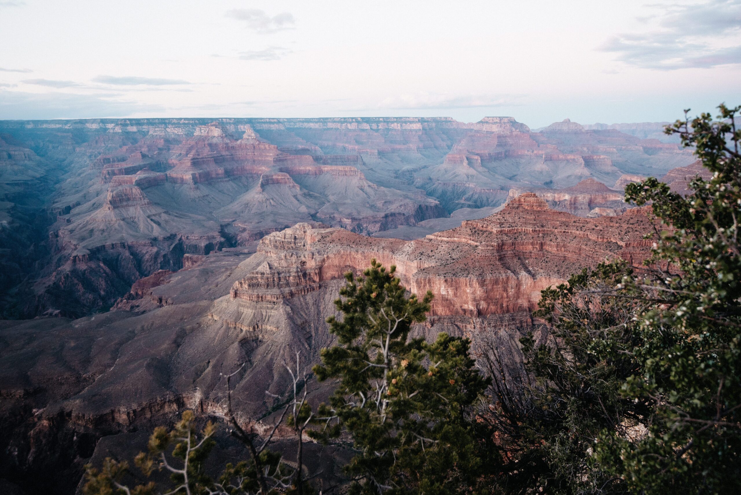 Der geschichtete Grand Canyon vom South Rim