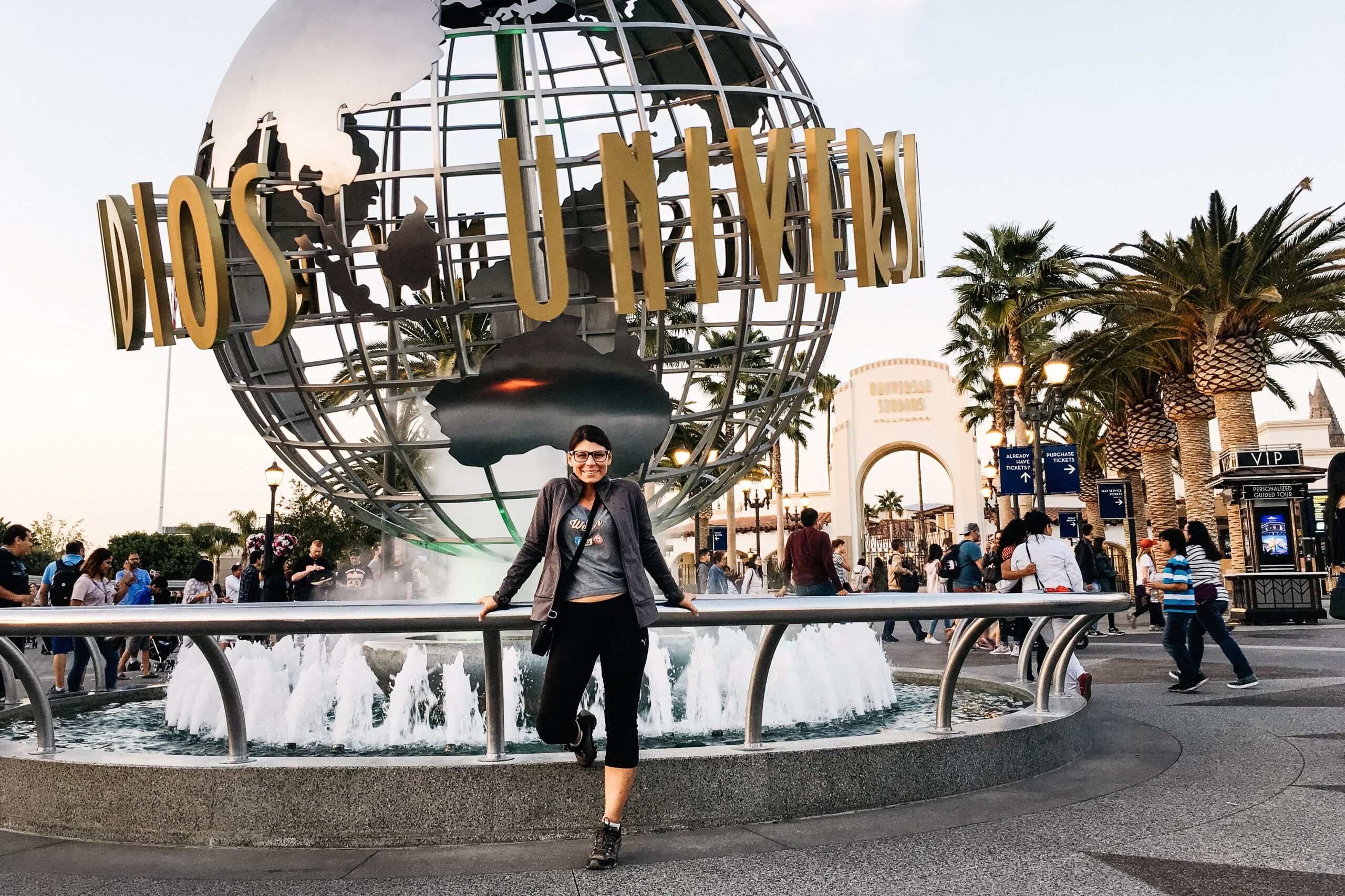 Bianca outside Universal Studios Hollywood