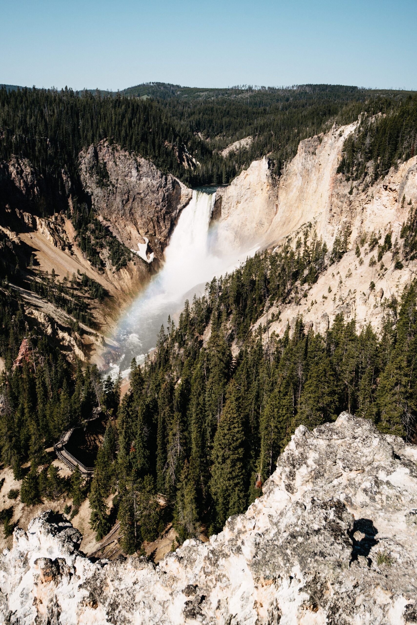 The Grand Canyon of the Yellowstone and its waterfall